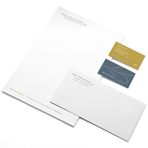 Tight Lines Letterhead and Business Cards