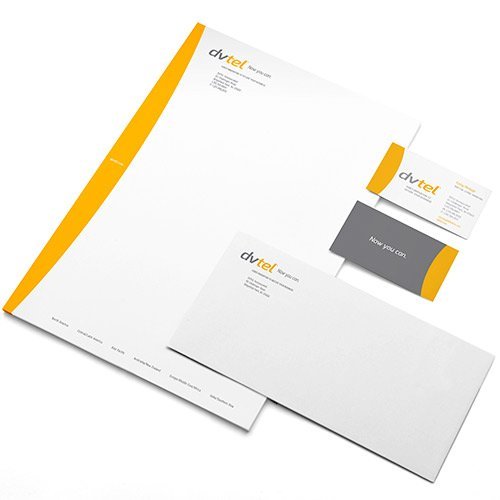 DVTel Letter Head and Business Cards