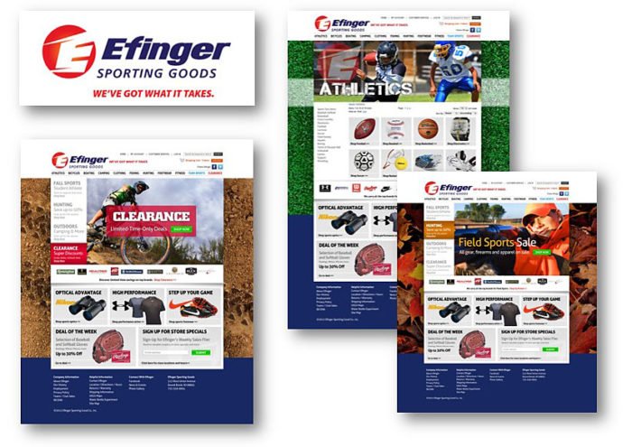 Efinger Sports Website - Delia Associates