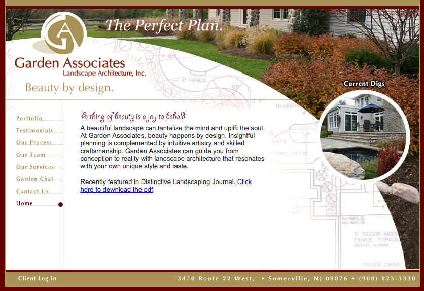 Delia Associates Web Development for Garden Associates