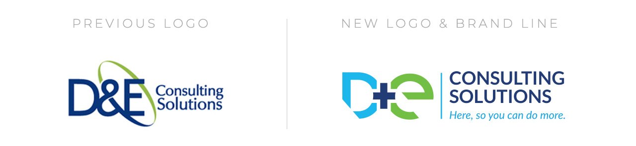 D&E Logo Before & After