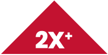 2X Triangle Icon