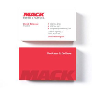 Mack Boring business cards