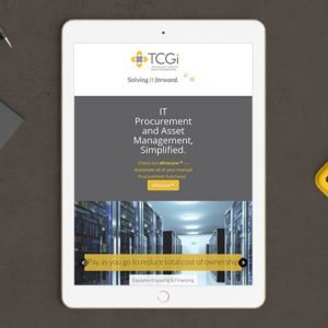 TCGi website on ipad