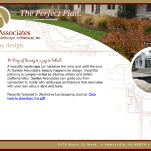 Delia Associates Web Development for Garden Associates