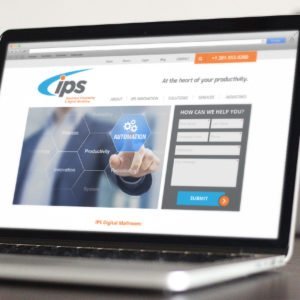 IPS Website on Laptop