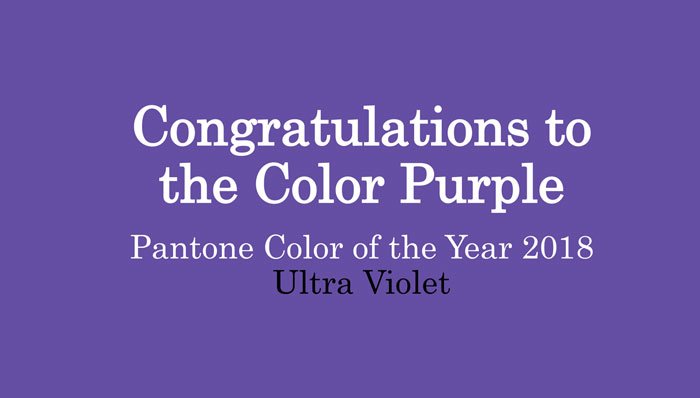 Color of the Year Purple