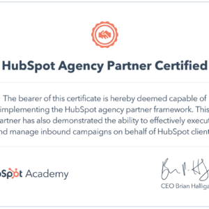 HubSpot Agency Partner Certification