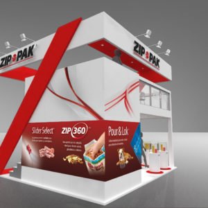Zippak tradeshow booth design