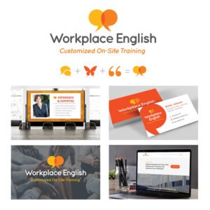 Workplace English Logo and Marketing Items