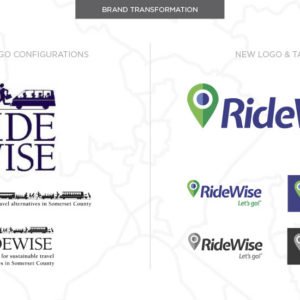 RideWise Logos before and after