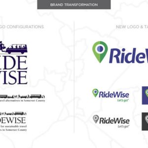 RideWise Logos before and after