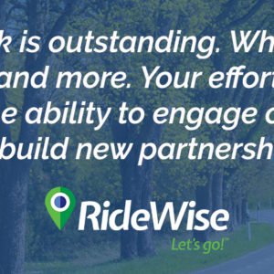 RideWise Testimonial Image