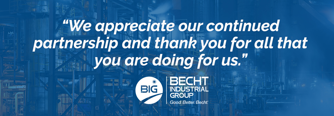 Becht Industrial Group Client Testimonial Image