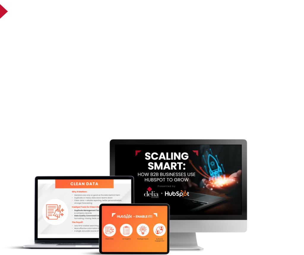 Watch the webinar replay to discover strategies to streamline sales, marketing, service efforts, and unlock scalable growth. Scaling Smart: How B2B Businesses Use HubSpot to Grow